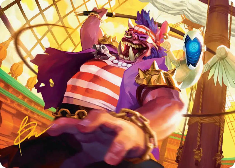 Bebop, Skull & Crossbones Art Card (Gold-Stamped Signature) [Teenage Mutant Ninja Turtles Art Series]